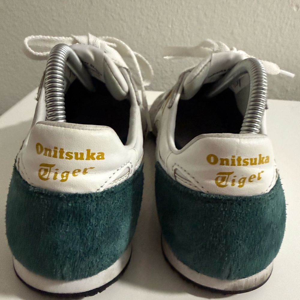 Onitsuka Tiger by Asics White Teal Yellow Low-Profile Sneakers - Picture 3 of 8